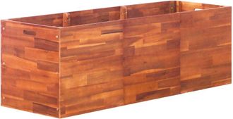 vidaXL Arriate De Madera De Acacia 150x50x50 Cm Vidaxl