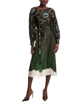Marchesa Printed Georgette Dress