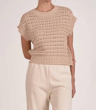 Elan Pepper Knit Sweater In Beige