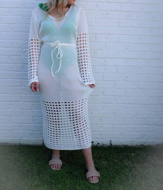 Mustard Seed Hilary Coverup Dress In White