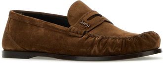Saint Laurent Mens Ryan 05 Moc Loafer Brown Suede