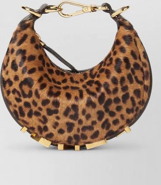 Fendi nano belt bag cavallino pattern logo