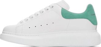 Alexander McQueen (WMNS) Alexander McQueen Low-Top Larry Sneakers White Green 553770WHGP79462