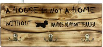 OEM Dandie Dinmont Terrier - Percha Con Perro, Expositor De Medallas, Decoraci&oacute;n Del Hogar De Art-dog