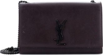 Saint Laurent Classic Monogram Crossbody Bag Calfskin Medium shoulder bag - Paars