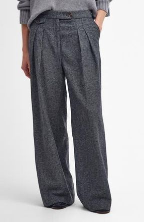 Barbour Veronica Pleated Front Wide Leg Pants in Multi at Nordstrom Rack, Size 6