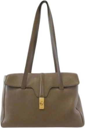 Celine Pre-owned Shoulder Bags, female, Brown, Size: ONE SIZE Pre-owned Vintage Shoulder Bag