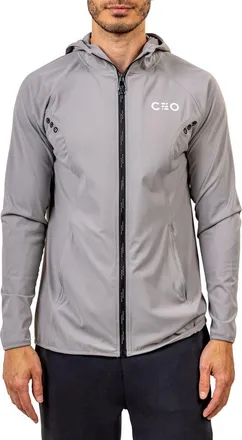 Maceoo Athletic Full Zip Hoodie Sweater in Grey at Nordstrom, Size Xx-Large