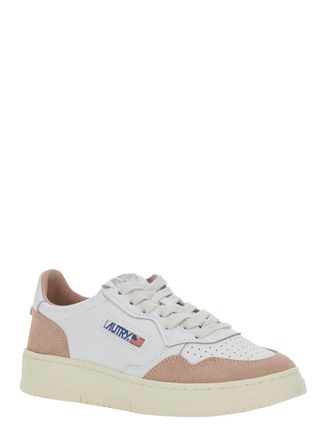Autry Womens Low-Top Sneakers Medalist White Suede Trainers