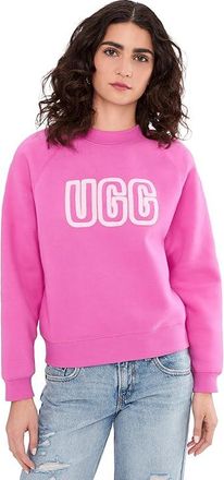 UGG UGG Logo Crew Neck Womens Sweatshirt Woodviolet : MD, Cotton/Polyester