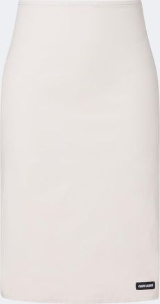 Miu Miu Cotton-blend poplin pencil skirt