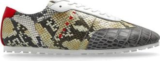 Marni Sportschoenen met slangenmotief - Dames - Sneakers - Grijs - 39 EU - Leer - Schoenen