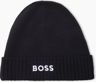 HUGO BOSS Mens Asport Beanie - Navy - Size: ONE size