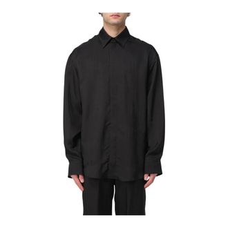 Msgm Msgm, Heren, Overhemden, Zwart, Maat: XL Zijde