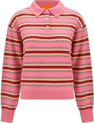Guest In Residence Maglione Polo a Righe Collegiate - - Knitwear - Donna - Multicolore - M