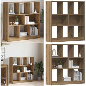 vidaXL Libreria Rovere Artigianale 97,5x29,5x100 cm Legno Multistrato - Libreria multistrato - Libreria in truciolato