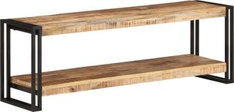 vidaXL Vidaxl - Mueble Para Tv De Madera Maciza De Mango Rugosa 120x30x40 Cm