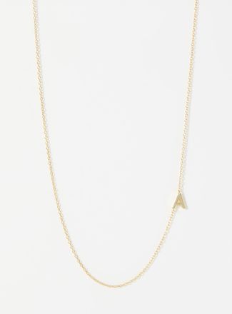 Midi34 Womens Alpha minimalist necklace