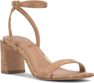 Vince Camuto Hamda Ankle Strap Sandal in Natural/Gold at Nordstrom, Size 5.5