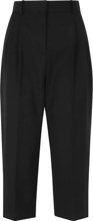 Elisabetta Franchi Broeken, Dames, Zwart, S, Cropped Broeken
