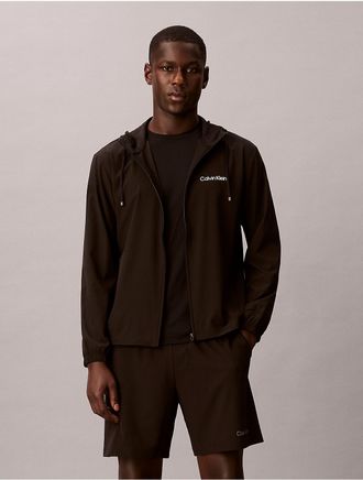 Calvin Klein Calvin Klein Mens Icon Sport Windbreaker Jacket - Black - 2XL