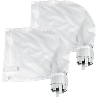 OEM Juego De 2 Bolsas De Filtro Para Limpiafondos, Aptas Para Los Limpiafondos Polaris 360 Y 380, Dise&ntilde;o Con Cremallera Y Ajustable, Color Blanco