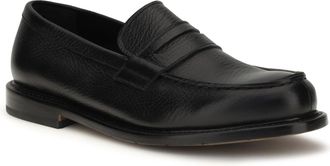 Premiata Mens Leather Loafer Black Calf Bos Taurus Loafers