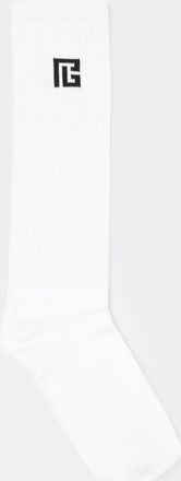 Balmain Calze in cotone a coste stretch