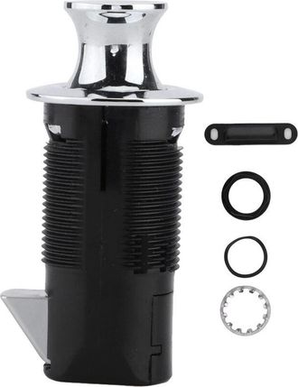 OEM Serrure &Agrave; Poussoir - Bouton Rond 18 Mm - Loquet 50 Mm - Pour Tiroirs Armoires Portes Placard Camping-car Yacht - &Eacute;paisseur Panneau 4-25,4 Mm - 1 Pi&egrave;ce