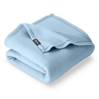 Bare Home Lightweight Polar Fleece Blanket in Light Blue at Nordstrom, Size Full