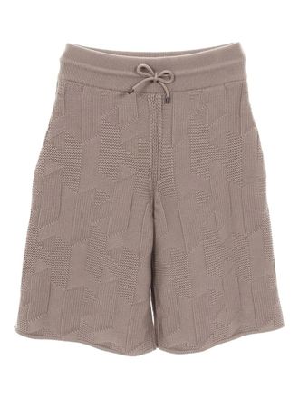 Herm&egrave;s 2020s drawstring shorts - women - Wool - 34 - Brown