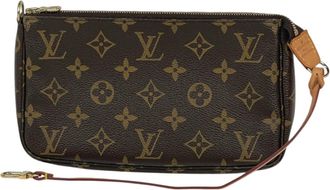 Louis Vuitton Brown Monogram Pochette Pouch (Pre-Owned)