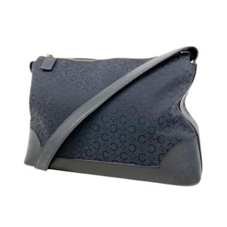 Celine Pre-owned Shoulder Bags, female, Blue, Size: ONE SIZE Pre-owned Vintage Canvas Shoulder Bag