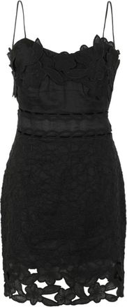 Isabel Marant Lace Mini Jurk - Dames - Korte kleedjes - Zwart - XS - Leer - Kleedjes
