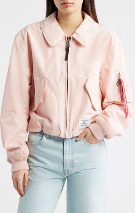Alpha Industries CWU 36/P Relaxed Flight Jacket in Blush Pink at Nordstrom, Size X-Small