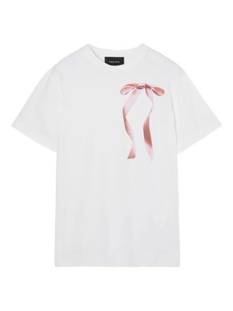 Simone Rocha ribbon bow-print T-shirt - White