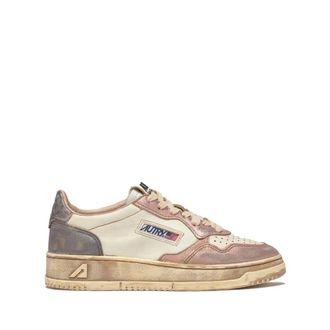 Autry Vintage Wit Roze Leren Sneakers - Heren - Sneakers - Wit - 36 EU - Leer - Schoenen