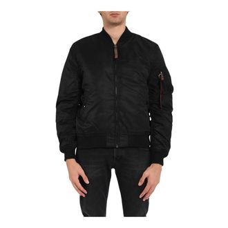 Alpha Industries Bomber Jackets, male, Black, L, Ma-1 VF 59 Jacket