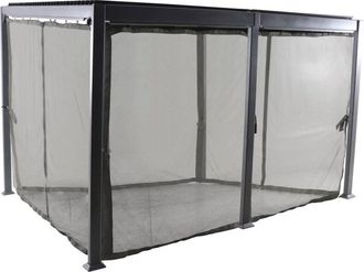 Hesperide Hesperide - Mosquitera Para Cenador Avila Antracita - Para Avila 4 X 3 M (6 Mosquiteras) - Hesp&eacute;ride