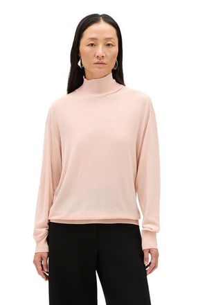 Another Tomorrow Featherweight Turtleneck in Lotus Pink at Nordstrom, Size X-Small It