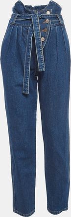 Alexis Alexis Blue Denim Belted High Waist Jeans