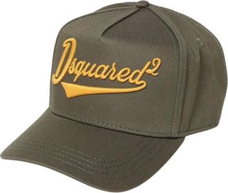 Dsquared2 Caps, male, Green, Size: ONE SIZE Green Baseball Cap for Men