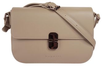 Bugatti Umh&auml;ngetasche BUGATTI NELA, Damen, Gr. B/H/T: 25cm x 18cm x 9cm onesize, beige, Polyurethan (PU), clean, Taschen Umh&auml;ngetasche