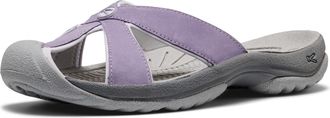 Keen womens Bali Slip on Leather Sandals Closed Toe, Purple Haze/Steel Grey, 5.5 UK