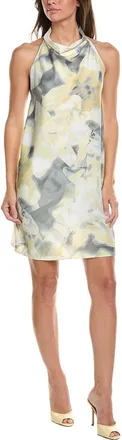 Kenneth Cole Cowled Mock Neck Short Dress