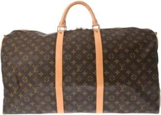 Louis Vuitton Vintage, unisex, Bruin, ONE Size, Pre-owned Weekendtas