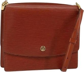 Louis Vuitton Pre-owned Vintage Cross Body Bag - Dames - Vintage Schoudertas - Bruin - ONE Size - Leer - Vintage