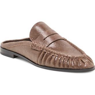 Dolce Vita Betzy Mule in Mocha Embossed Suede at Nordstrom, Size 7.5
