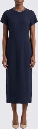 Brunello Cucinelli Abito midi Brunello Cucinelli in misto lino