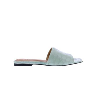 Toral Shoes Tl-12618 Slider - Dames - Sandalen - Groen - 37 EU - Leer - Schoenen